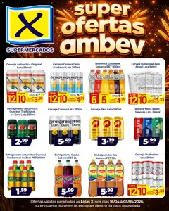 Pré-Visualização do folheto "X Supermercados ofertas Ambev" da loja X Supermercados válido a partir de 16/04/2026