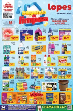 Pré-Visualização do folheto "Lopes Supermercados - Ofertas da semana" da loja Lopes Supermercados válido a partir de 16/03/2026