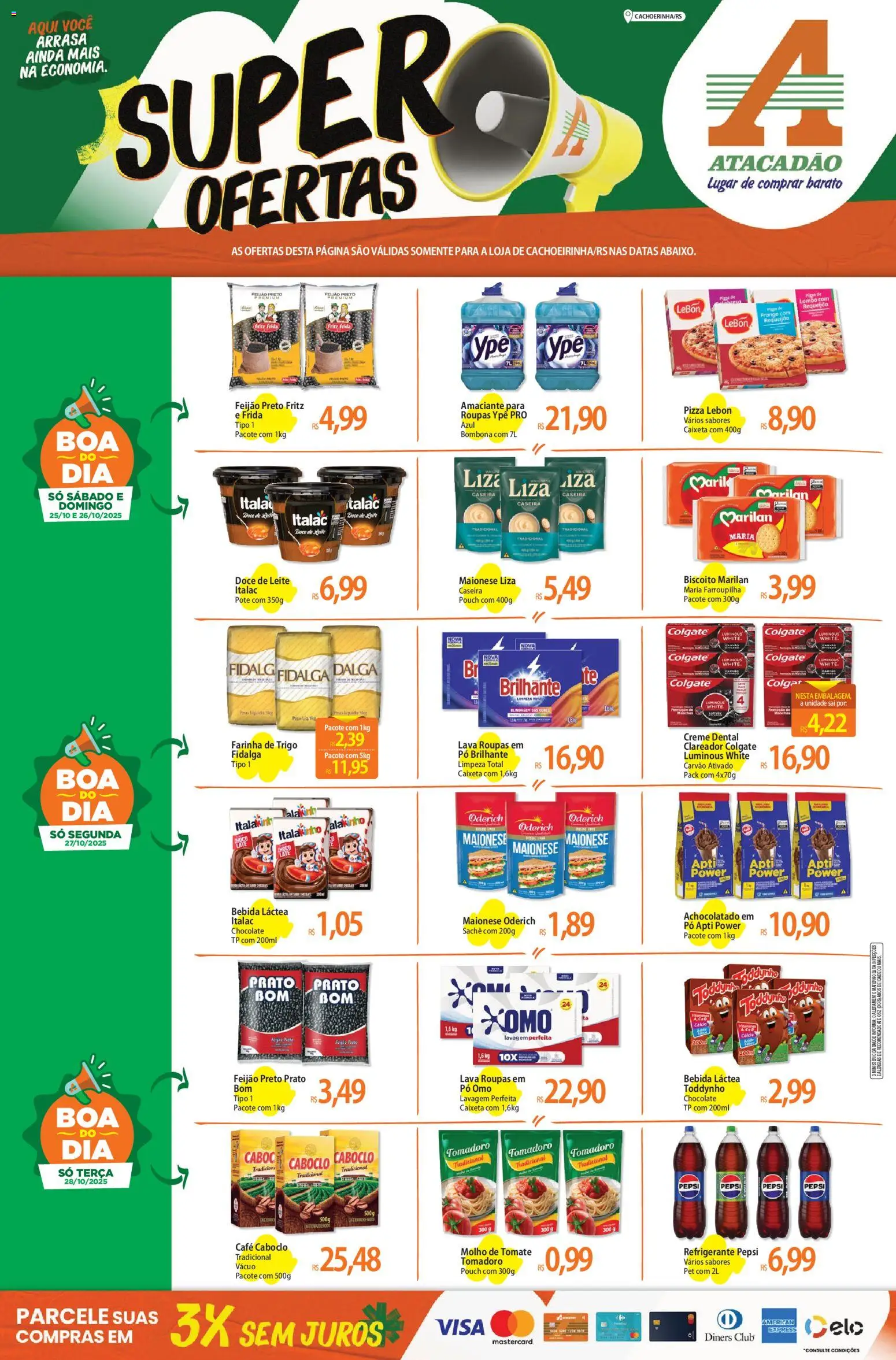 Atacadão folheto "Ofertas - RS" válido a partir de 25/10/2025 - número de página 1