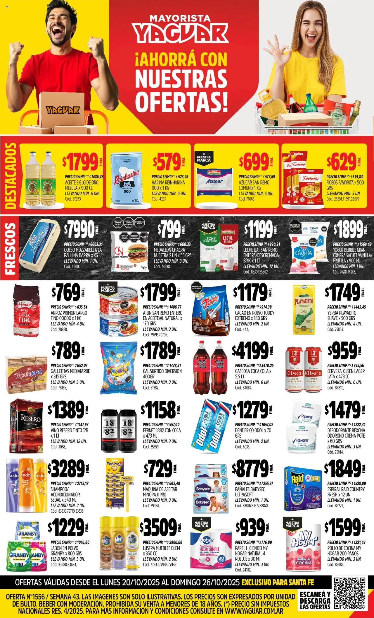Yaguar Santa Fe del 20/10/2025 Online