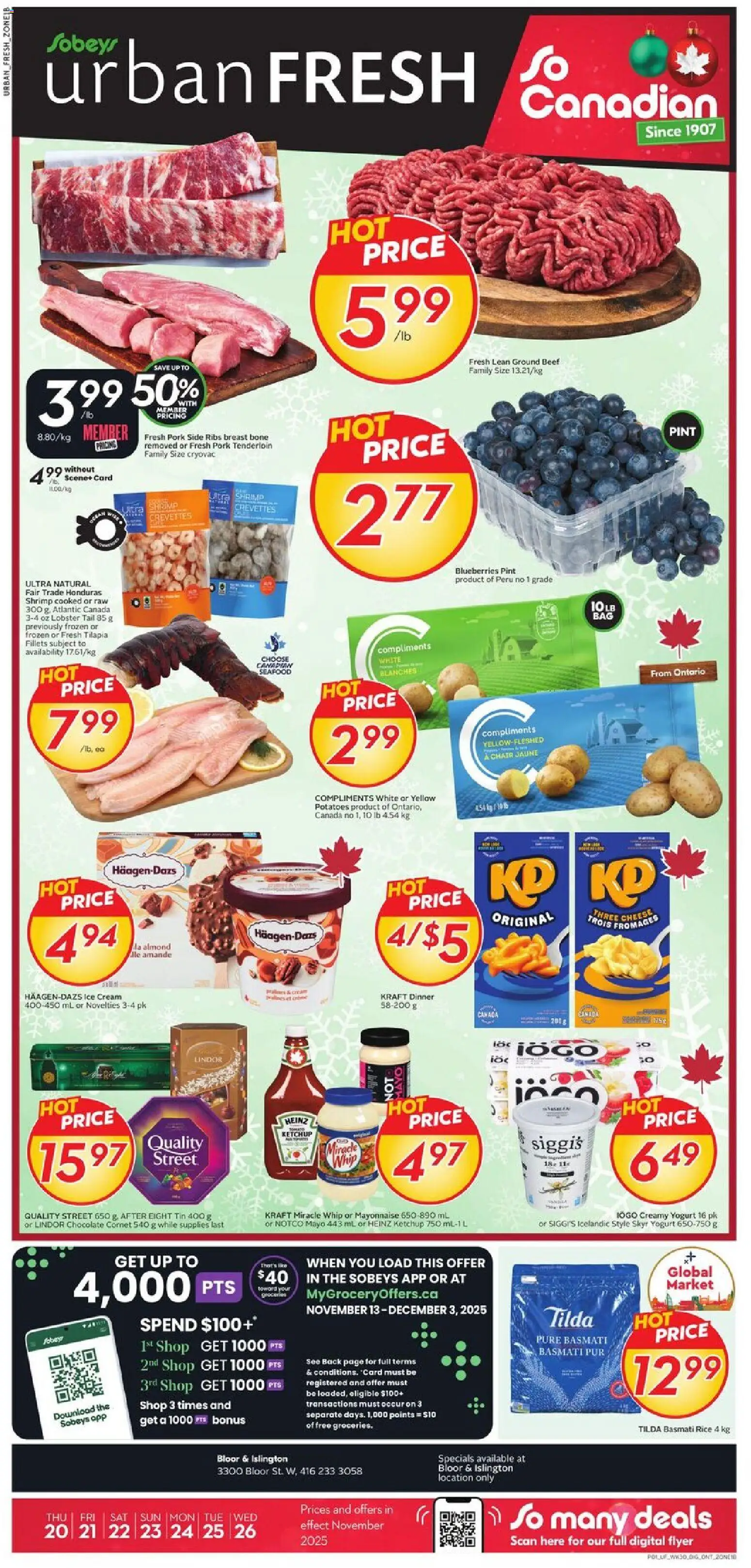 Preview of leaflet Weekly Flyer - ON from shop Sobeys is valid from Nov 20, 2025