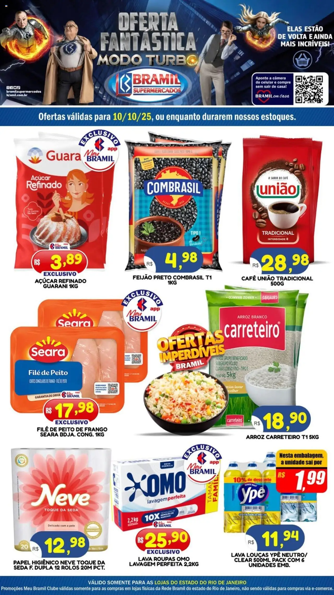 Bramil Supermercados folheto "Ofertas do Dia" válido a partir de 10/10/2025 - número de página 1