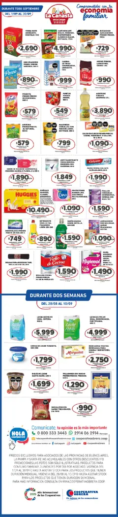 Vista previa del folleto de la tienda Cooperativa Obrera válido desde el 01/09/2025 