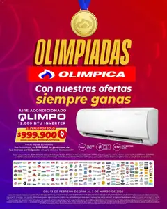  Vista previa del prospecto Olimpiadas, con nuestras ofertas siempre ganas del almacen Olímpica válida del 13/02/2026 al 03/03/2026