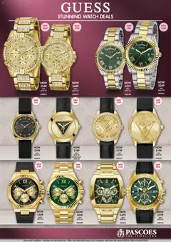Preview of catalogue Pascoes Guess Stunning Watch Deals from shop Pascoes valid 9 Mar 2026