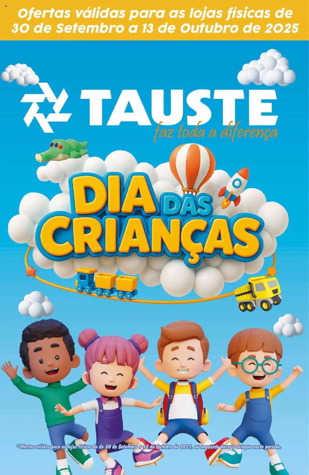Tauste folheto "Ofertas Especial Dia das Crianças" válido a partir de 30/09/2025 - número de página 1