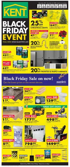 Preview of leaflet Black Friday from shop Kent is valid from Nov 27, 2025