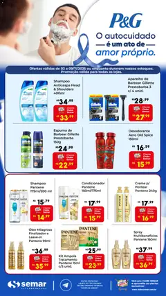 Pré-Visualização do folheto "Ofertas P&G" da loja Semar Supermercado válido a partir de 03/11/2025