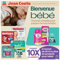 Un aperçu du dépliant Jean Coutu - Cahier Maman Bébé du magasin Jean Coutu est valide à partir 9 avr. 2026