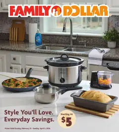 Ad Preview of Family Dollar Home Book from 02/15/2026