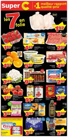 Un aperçu du dépliant Weekly flyer / circulaire du magasin Super C est valide à partir 22 janv. 2026