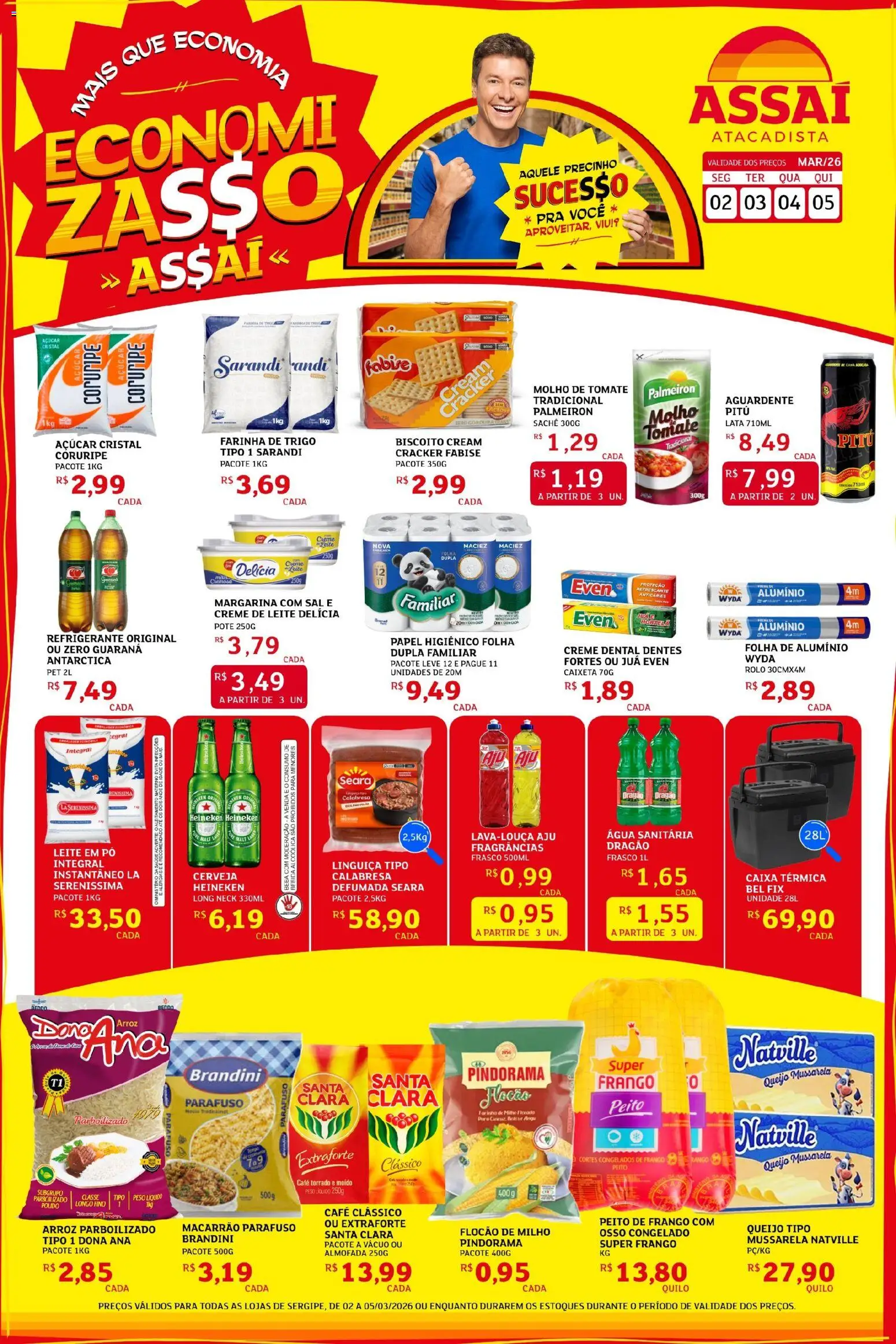 Pré-Visualização do folheto "Assaí Atacadista ofertas - SE" da loja Assaí Atacadista válido a partir de 02/03/2026