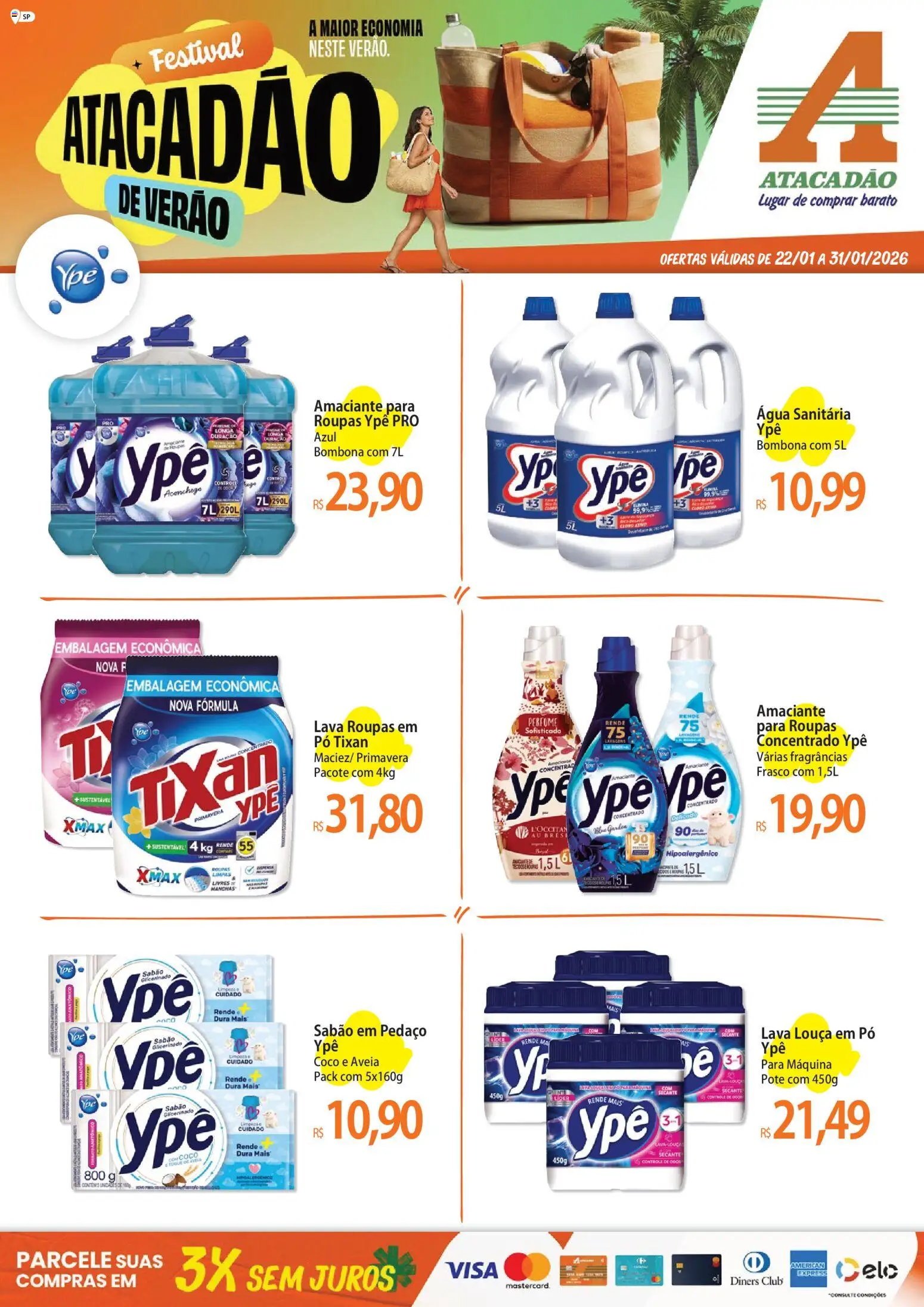 Pré-Visualização do folheto "Ofertas - SP" da loja Atacadão válido a partir de 22/01/2026
