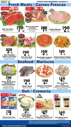 Ad Preview of Rancho Markets Weekly Ad from 12/09/2025 | Page: 4