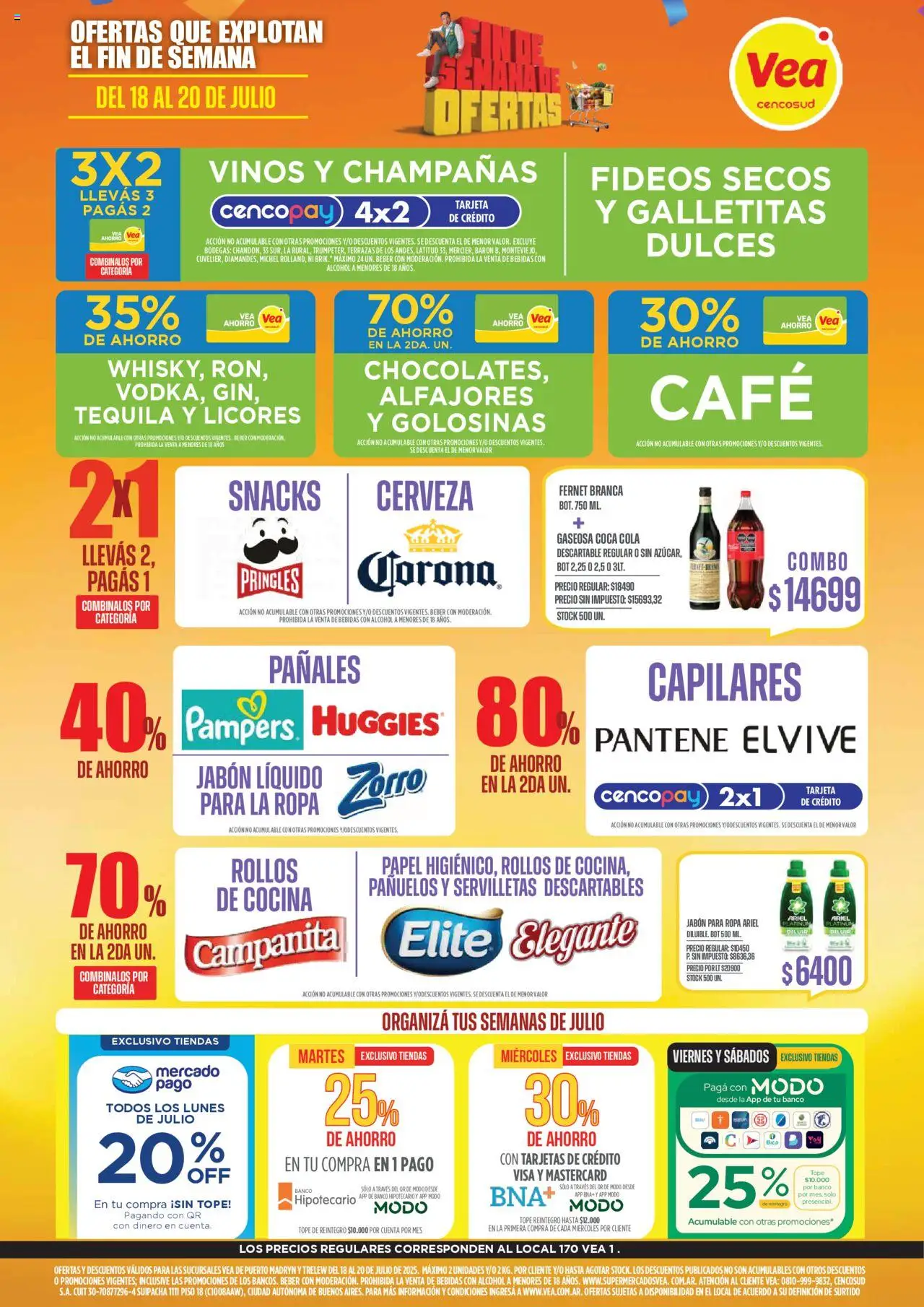 Vea Ofertas fin de semana Chubut del 18/07/2025 >> Catálogo
