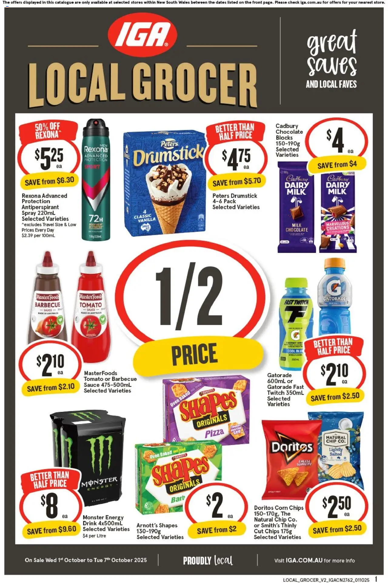 IGA catalogue valid from 01/10/2025 - page 1