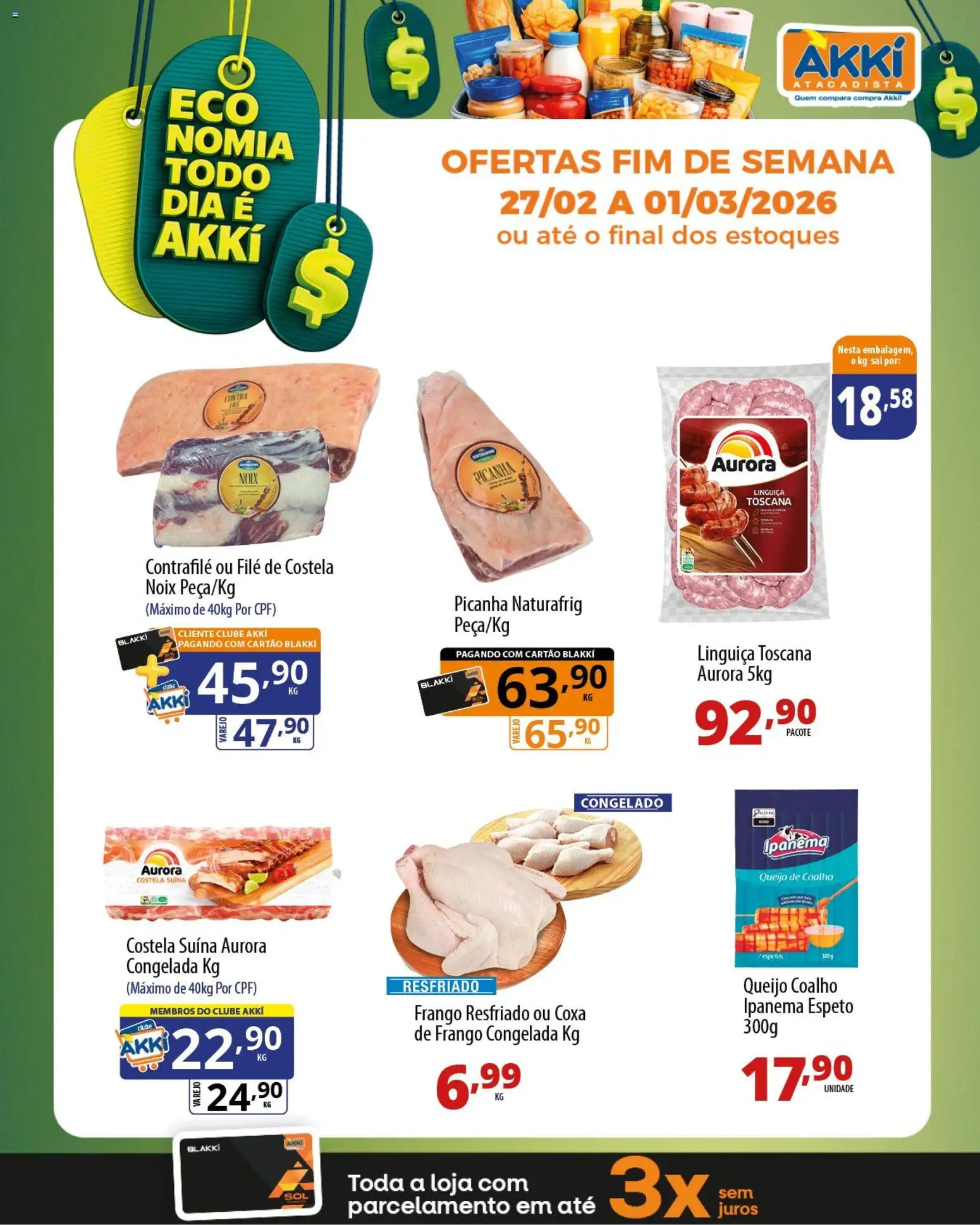 Pré-Visualização do folheto "Akki Atacadista - Ofertas da semana" da loja Akki Atacadista válido a partir de 27/02/2026