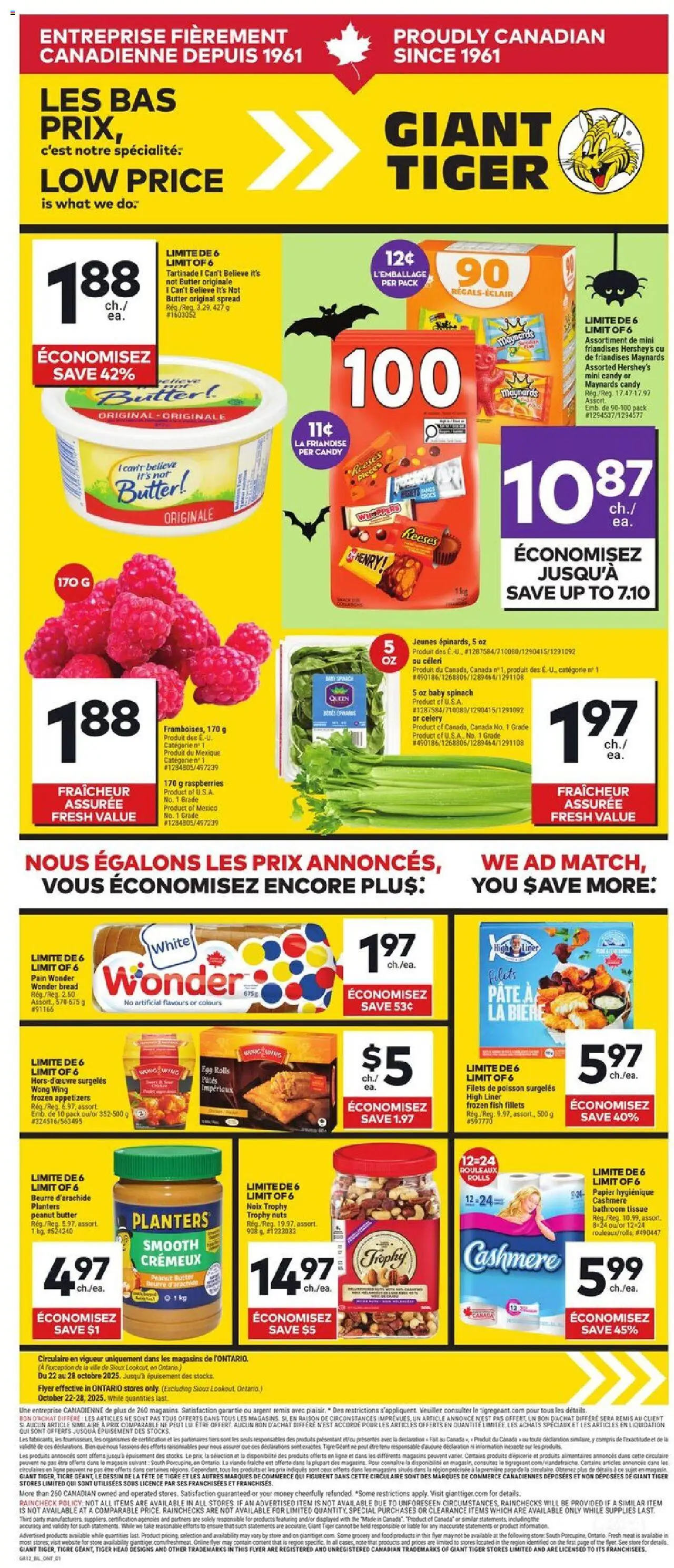 Giant Tiger flyer valid from Oct 22, 2025 - page number 1