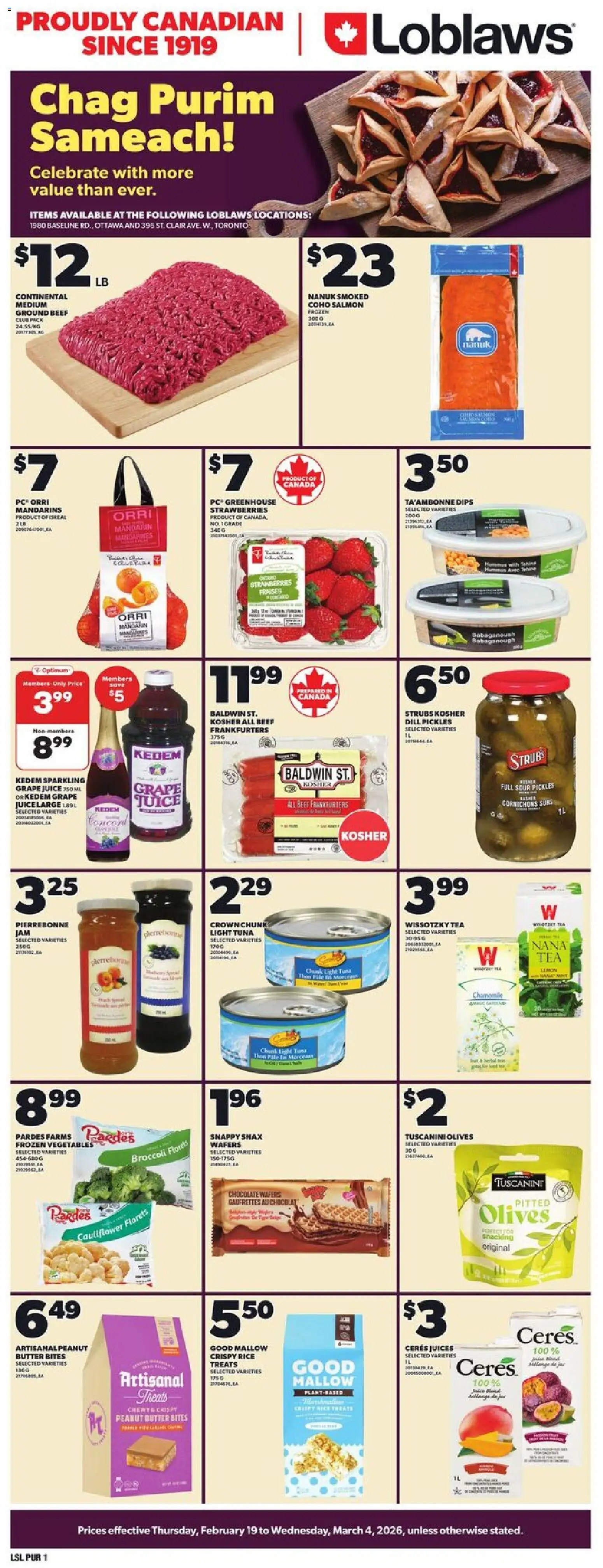 Preview of leaflet General Merchandise from shop Loblaws is valid from Feb 19, 2026