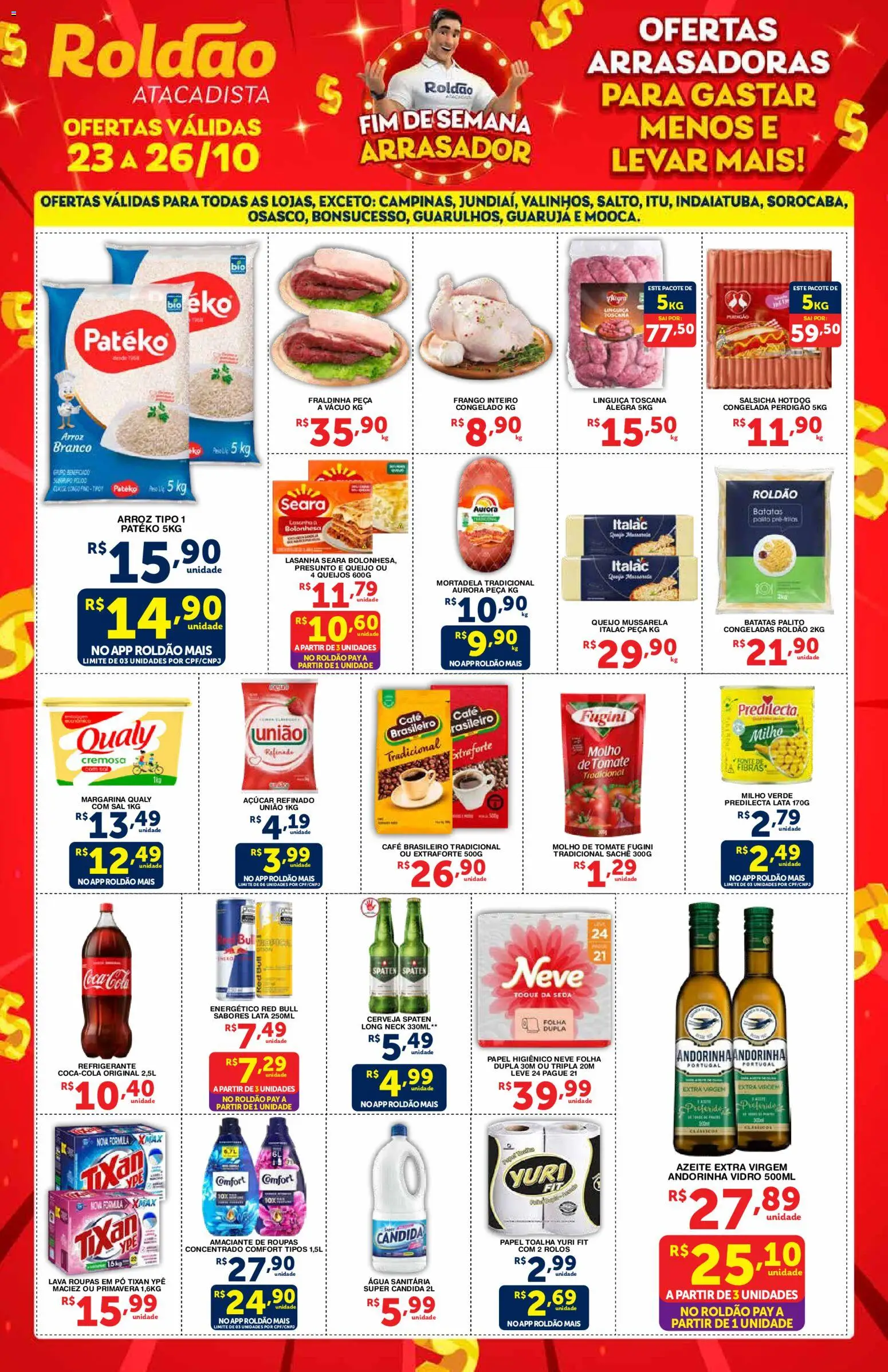 Roldão folheto "Ofertas Fim de Semana Arrasador" válido a partir de 23/10/2025 - número de página 1