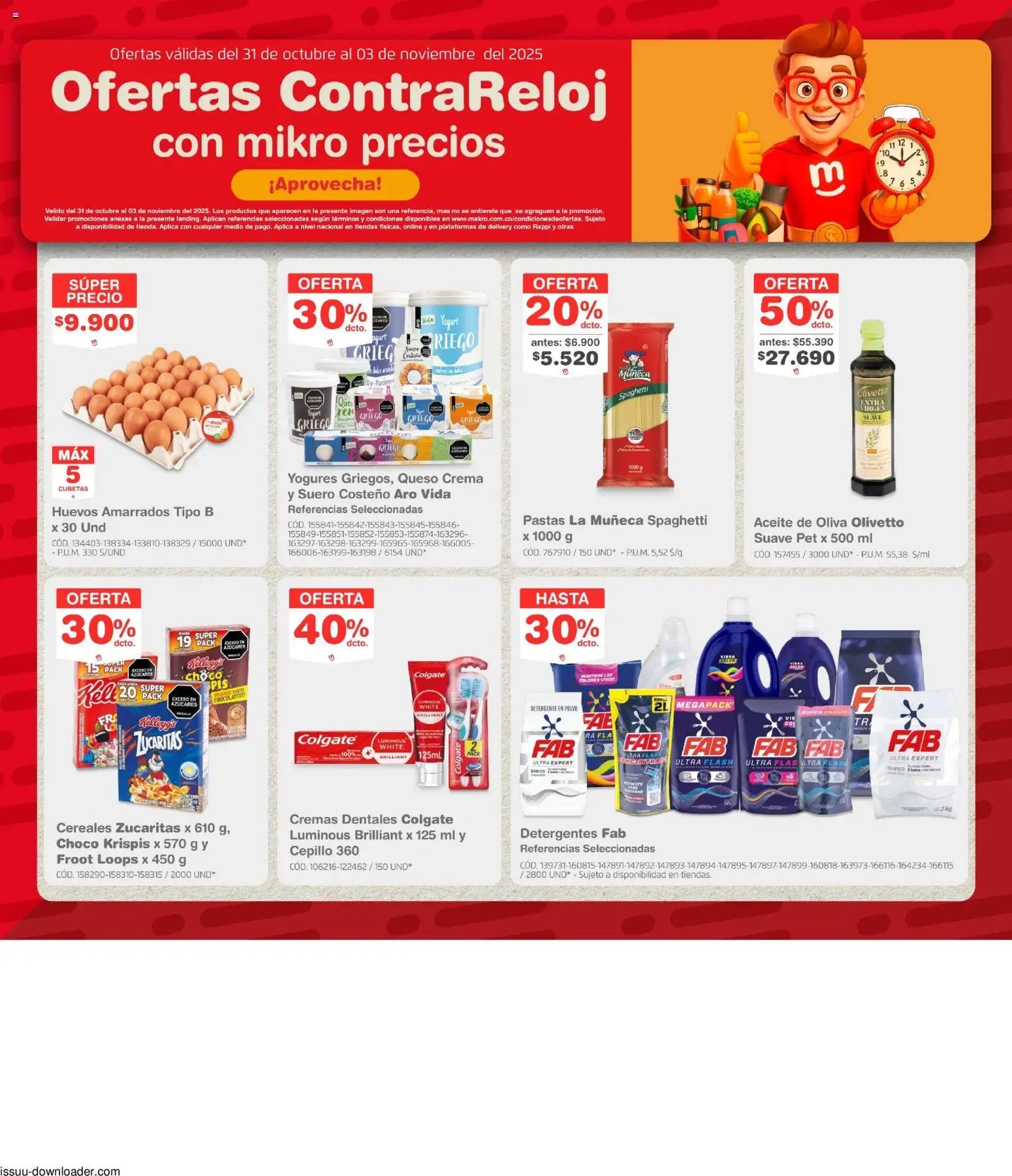  Vista previa del prospecto Ofertas Contra Reloj del almacen Makro válida del 31/10/2025 al 06/11/2025