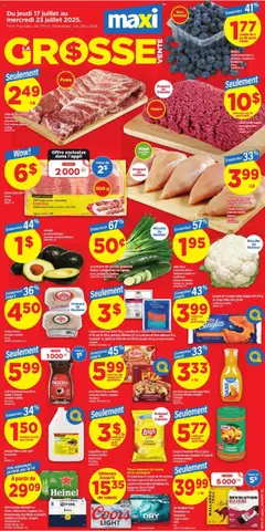 Preview of leaflet Weekly flyer / circulaire from shop Maxi is valid from Jul 17, 2025