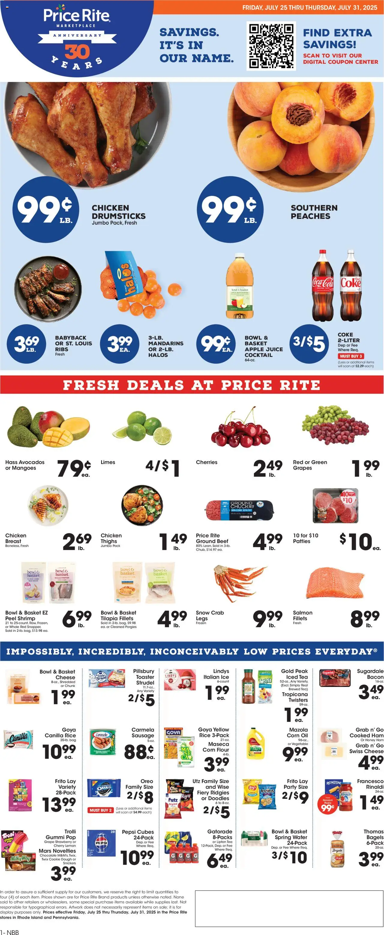Price Rite Weekly Ad from 07/25/2025 - Flyer - Page number 1