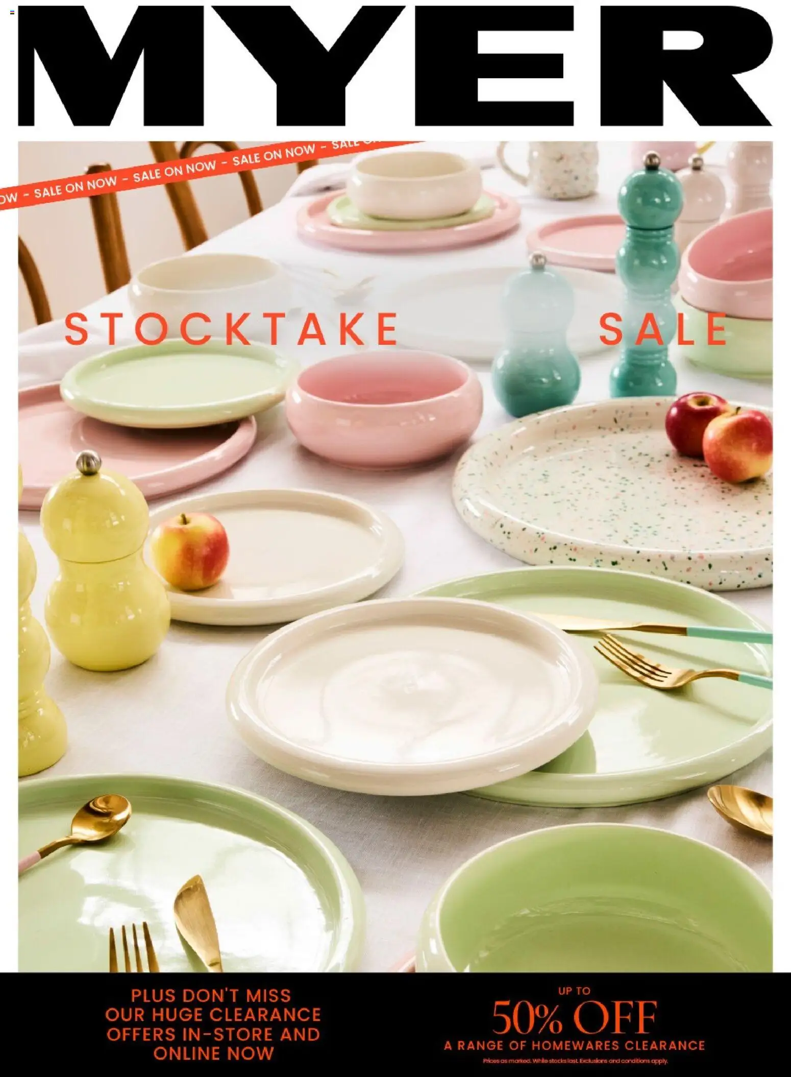Preview of catalogue Catalogue Stocktake Sale from shop Myer valid 26/12/2025
