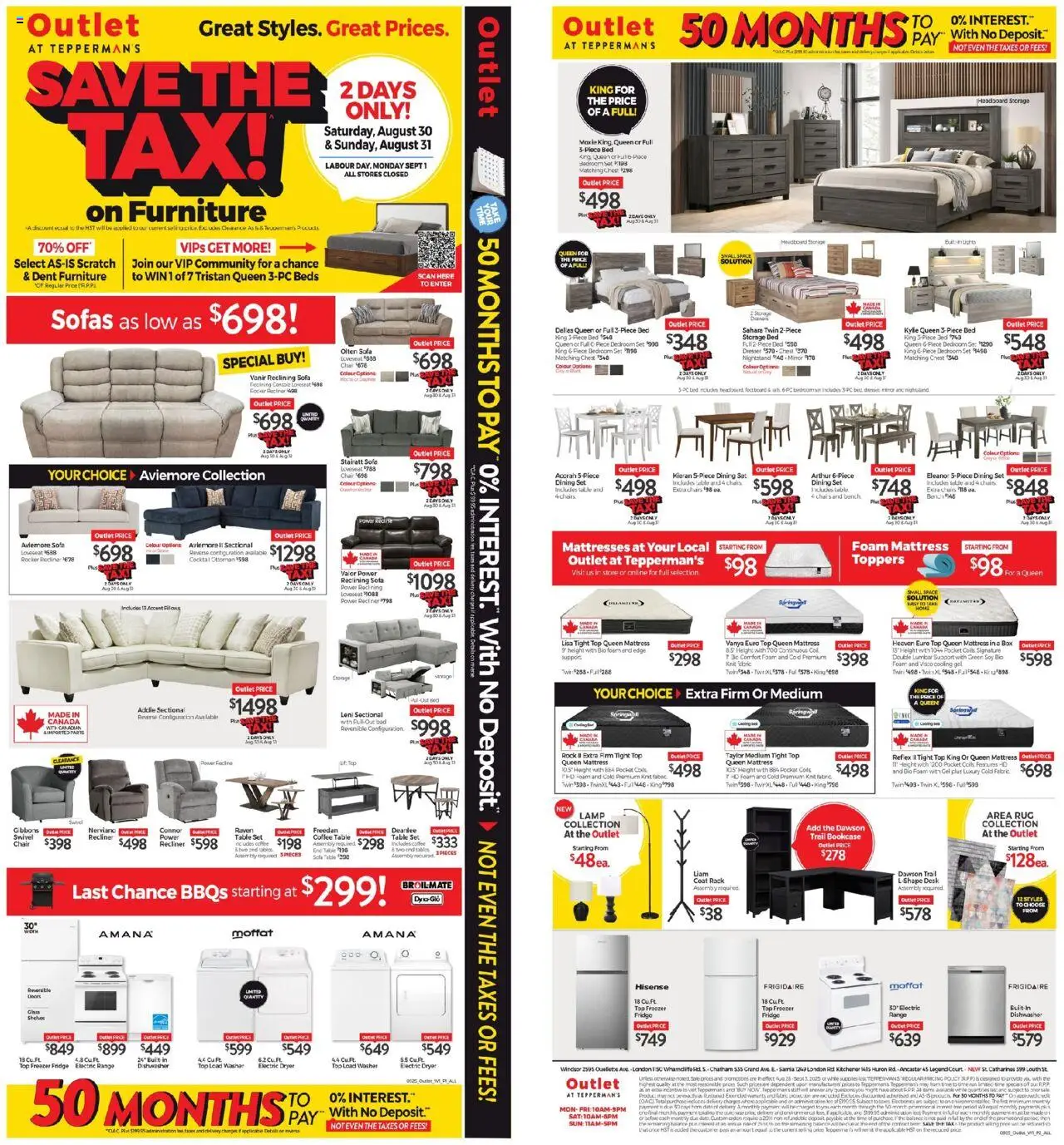 Tepperman's flyer valid from Aug 28, 2025 - page number 1