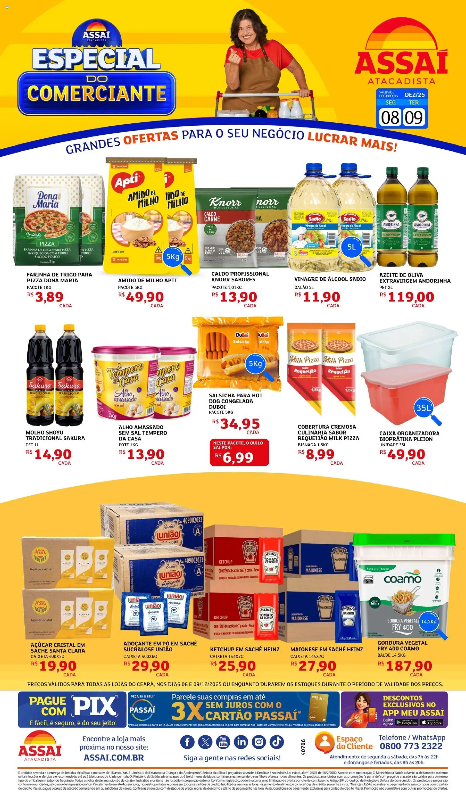 Pré-Visualização do folheto "Encarte - CE" da loja Assaí Atacadista válido a partir de 08/12/2025