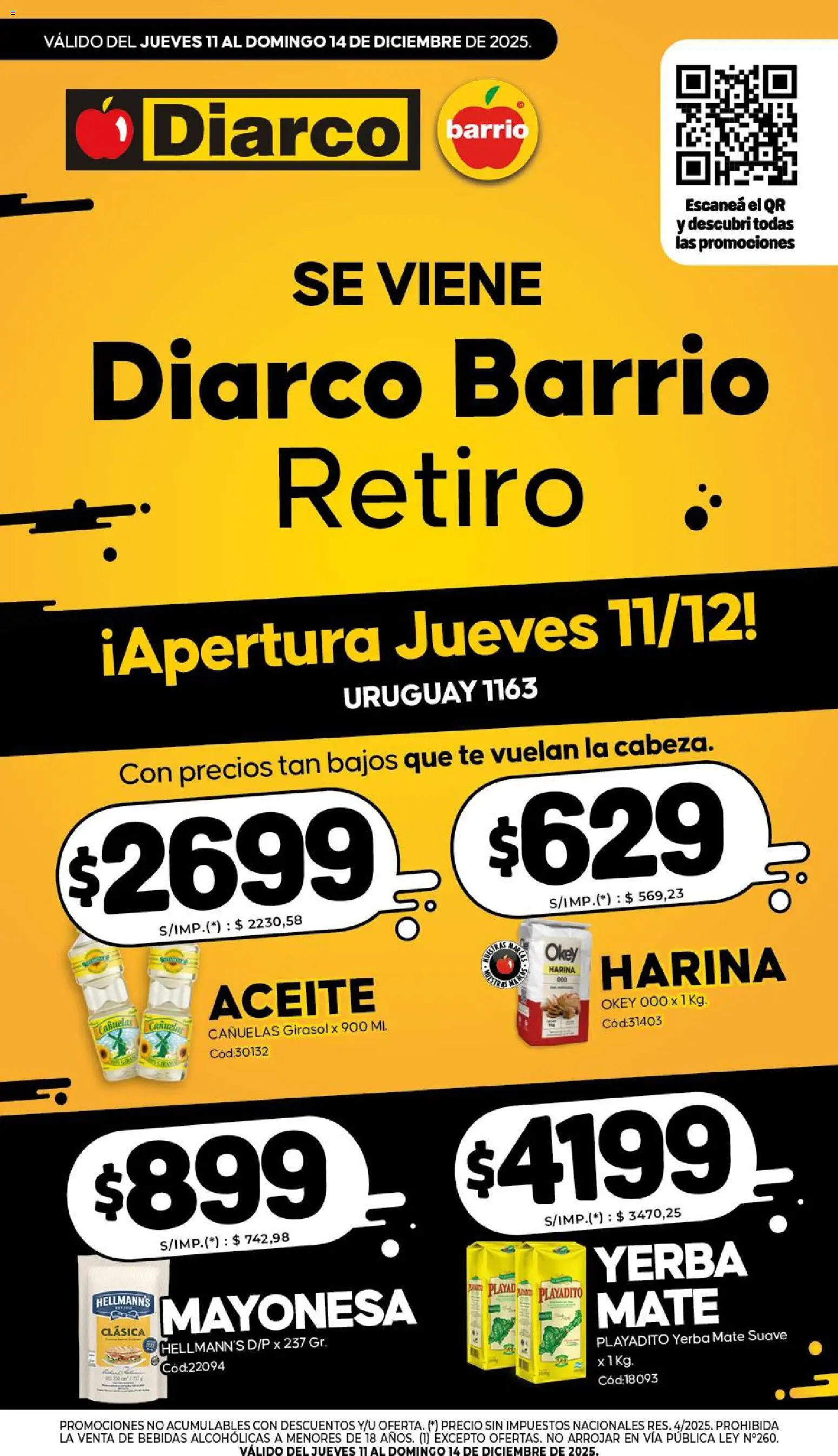 Vista previa del folleto de la tienda Diarco válido desde el 10/12/2025 