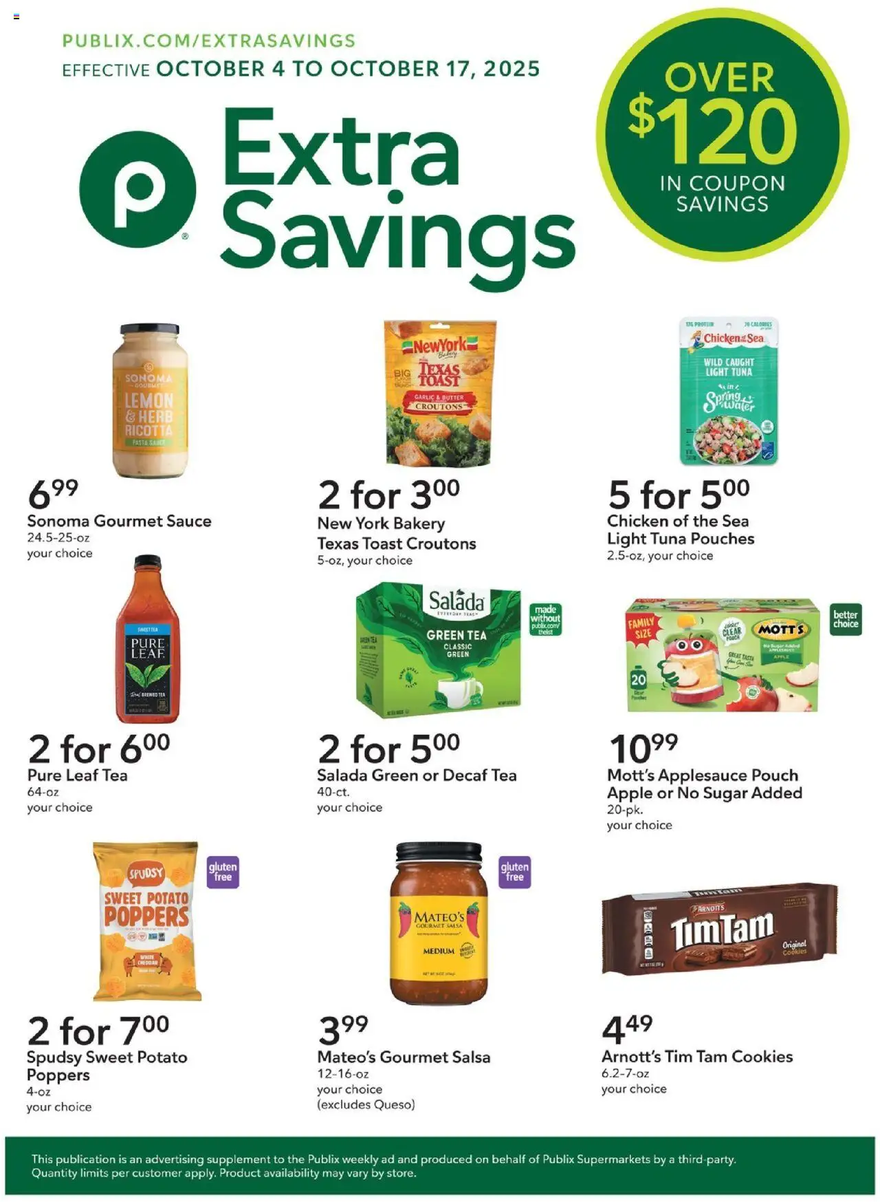 Publix Weekly ad from (10/04/2025) - Ad this week, Flyer - Page number 1