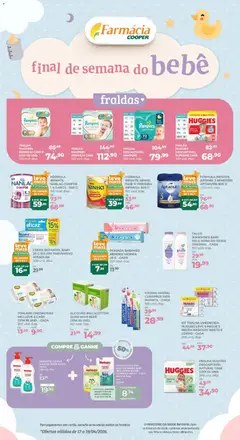 Pré-Visualização do folheto "Cooper ofertas Fim de Semana do Bebê" da loja Cooper válido a partir de 17/04/2026