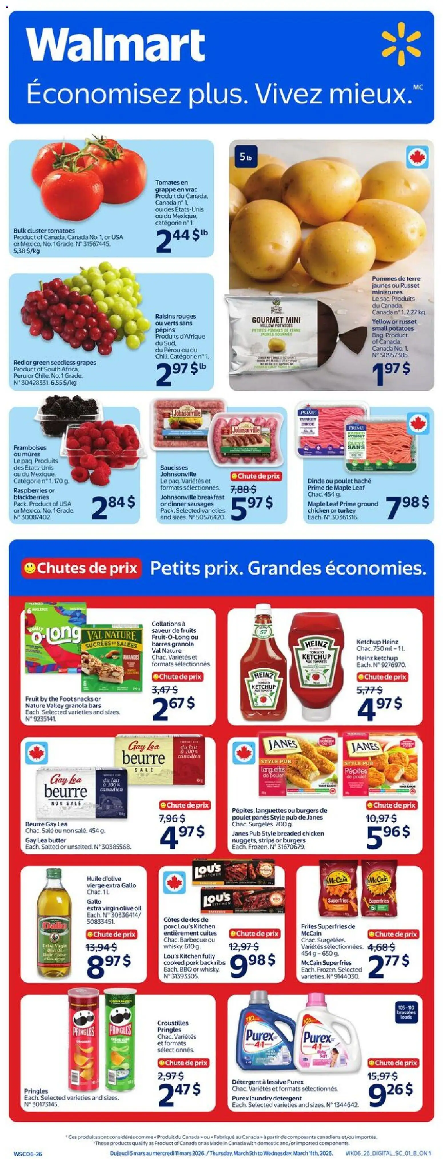 Preview of leaflet Walmart circulaire from shop Walmart is valid from Mar 05, 2026