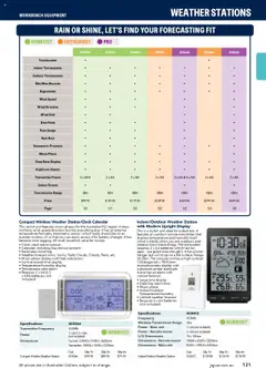 Preview of catalogue Engineering & Scientific Catalogue 2025/2026 from shop Jaycar valid 09/07/2025 | Page: 121