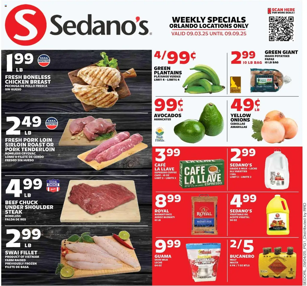 Sedano's Current Ad - FL from 09/03/2025 - Flyer - Page number 1