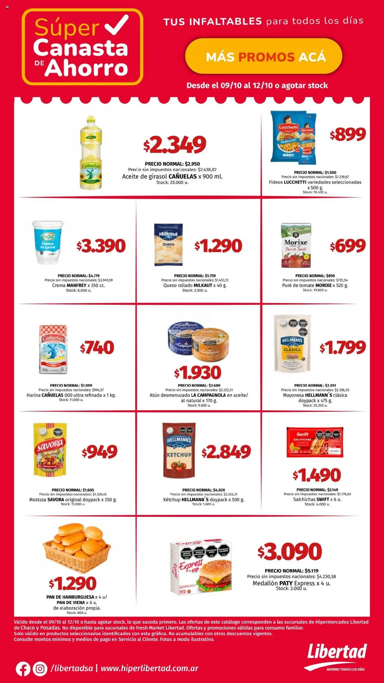 Hipermercado Libertad Catálogo del 09/10/2025 Online