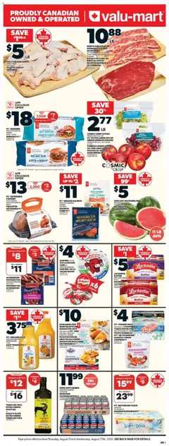 Preview of leaflet Weekly Flyer from shop Valu Mart is valid from Aug 21, 2025