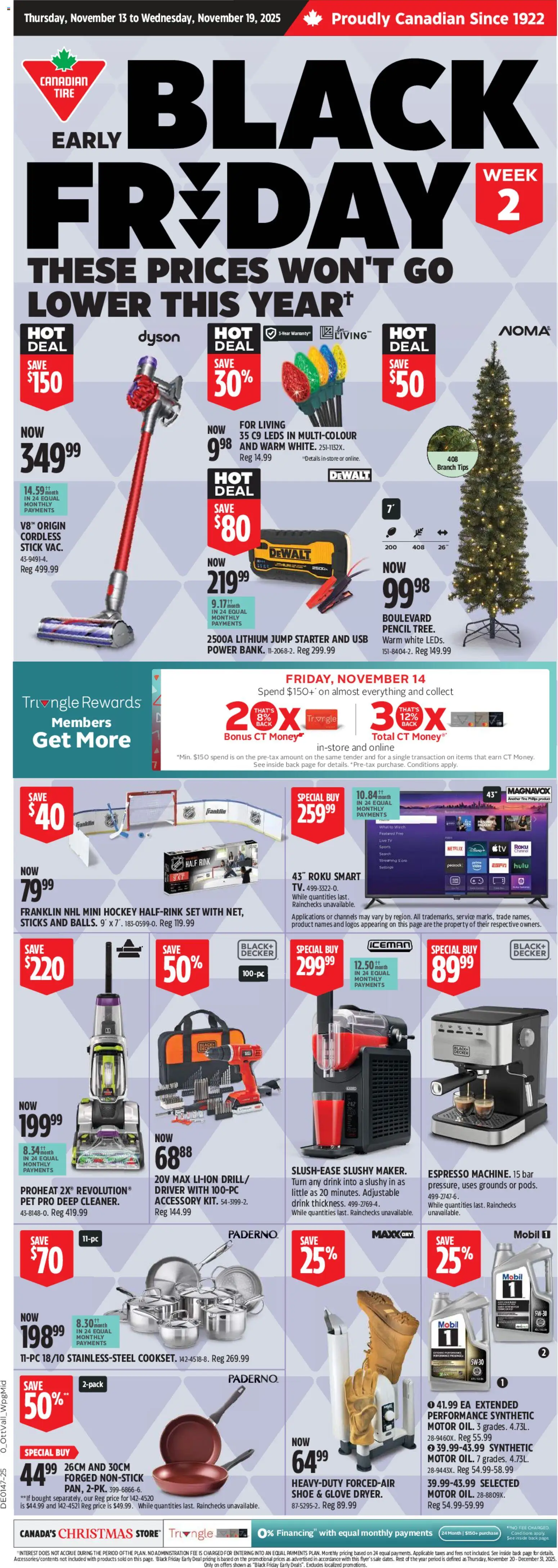 Preview of leaflet Black Friday Flyer from shop Canadian Tire is valid from Nov 13, 2025