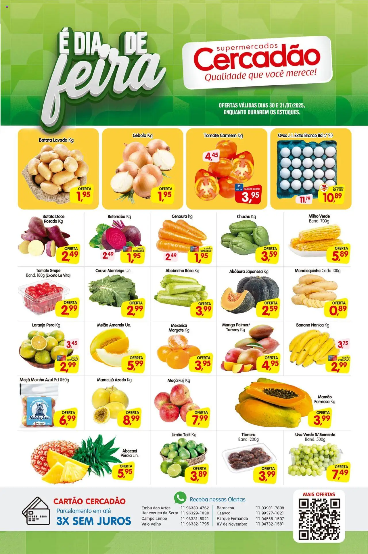 Cercadão folheto "Ofertas da semana" válido a partir de 30/07/2025 - número de página 1