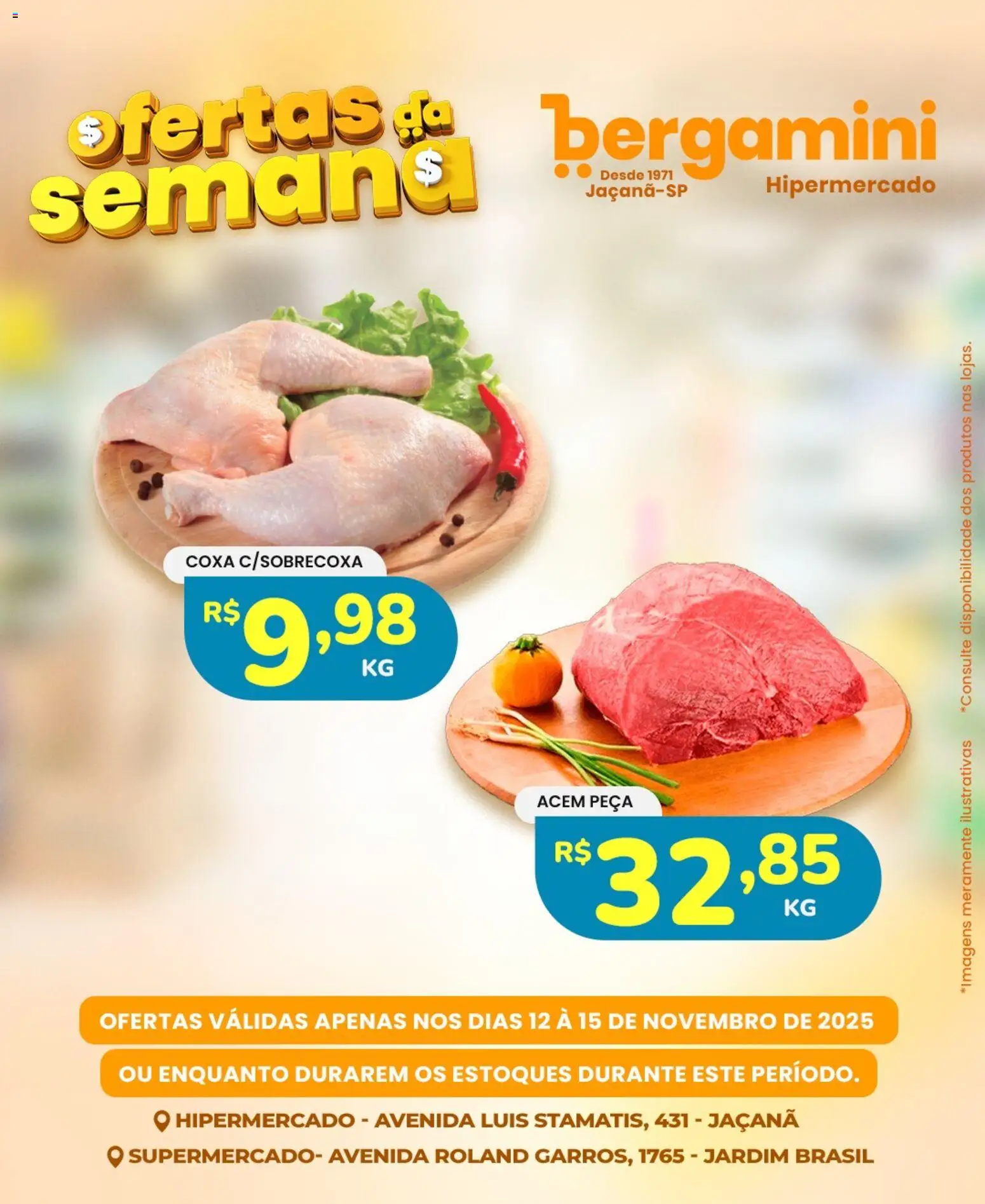 Pré-Visualização do folheto "Ofertas da semana" da loja Supermercado Bergamini válido a partir de 12/11/2025