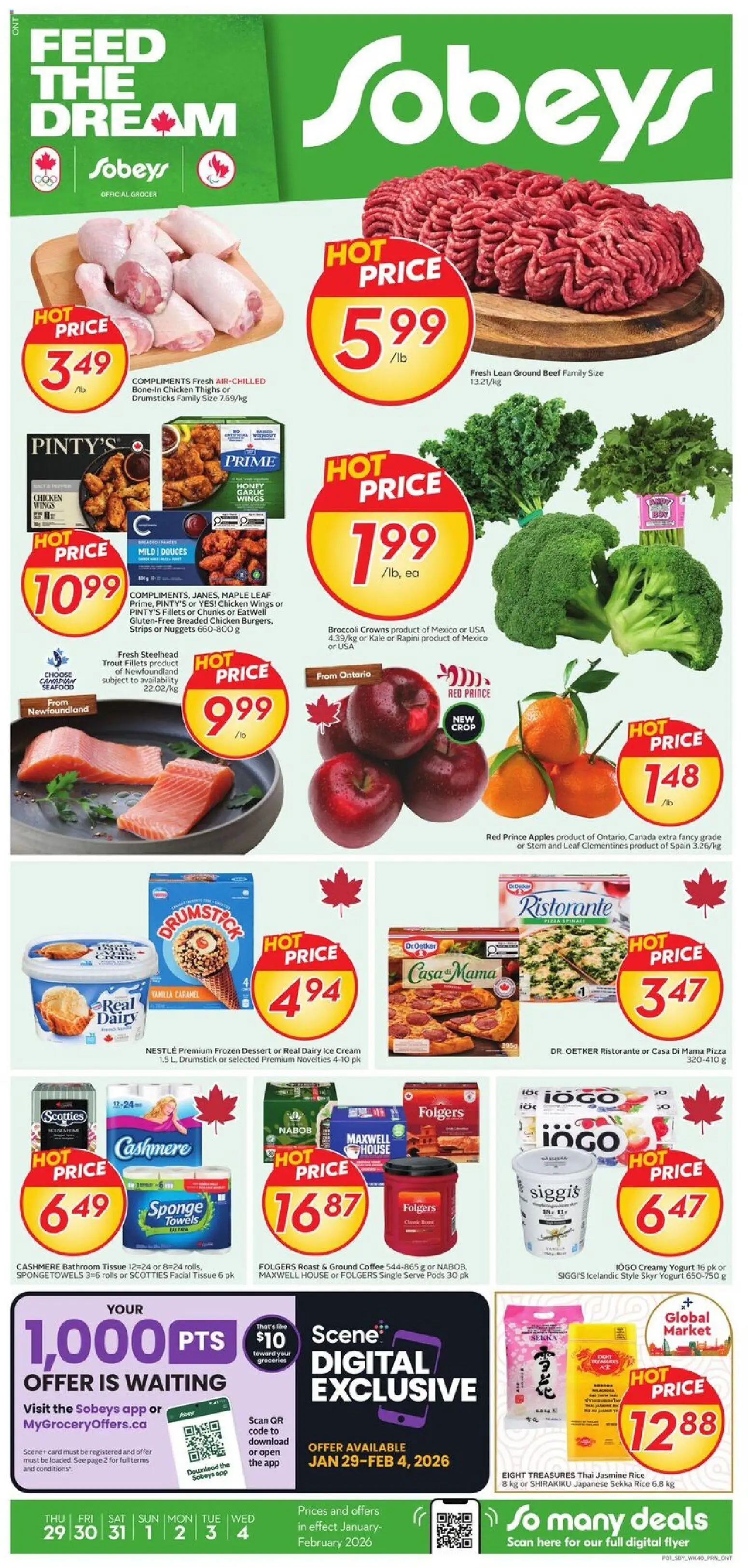 Preview of leaflet Weekly flyer / circulaire from shop Sobeys is valid from Jan 29, 2026