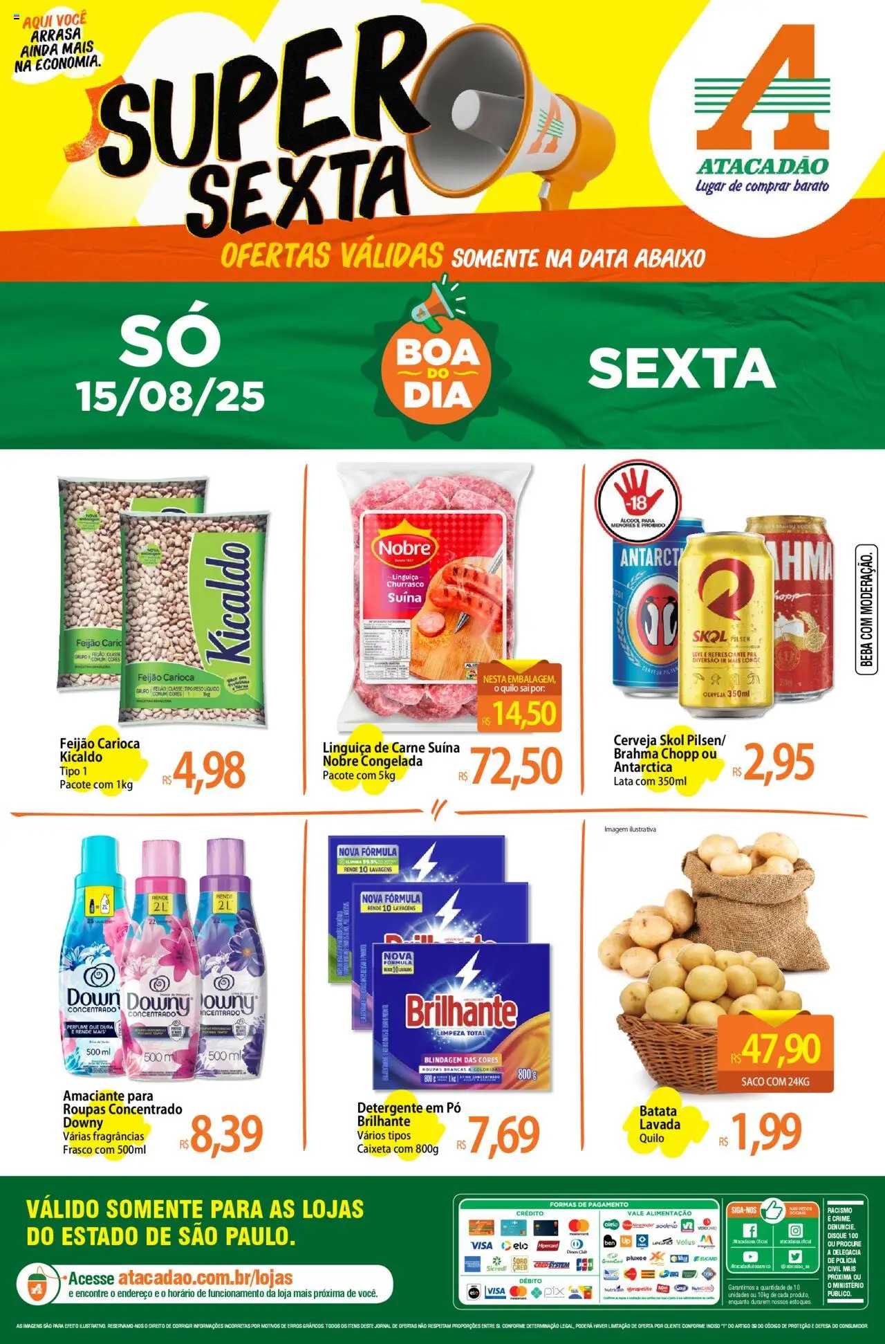 Atacadão folheto "Ofertas - SP" válido a partir de 15/08/2025 - número de página 1