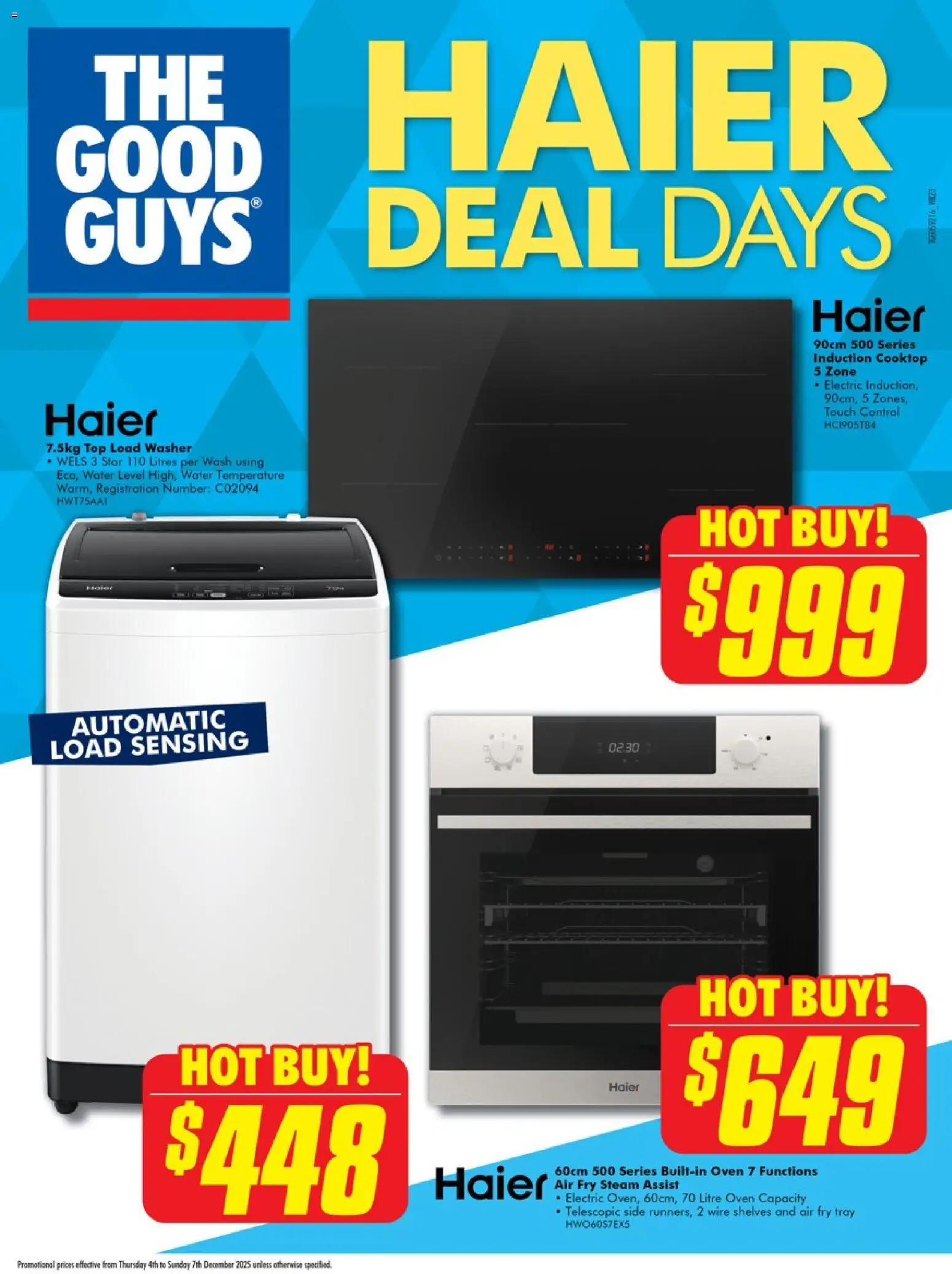 Preview of catalogue Haier Deal Days from shop The Good Guys valid 03/12/2025