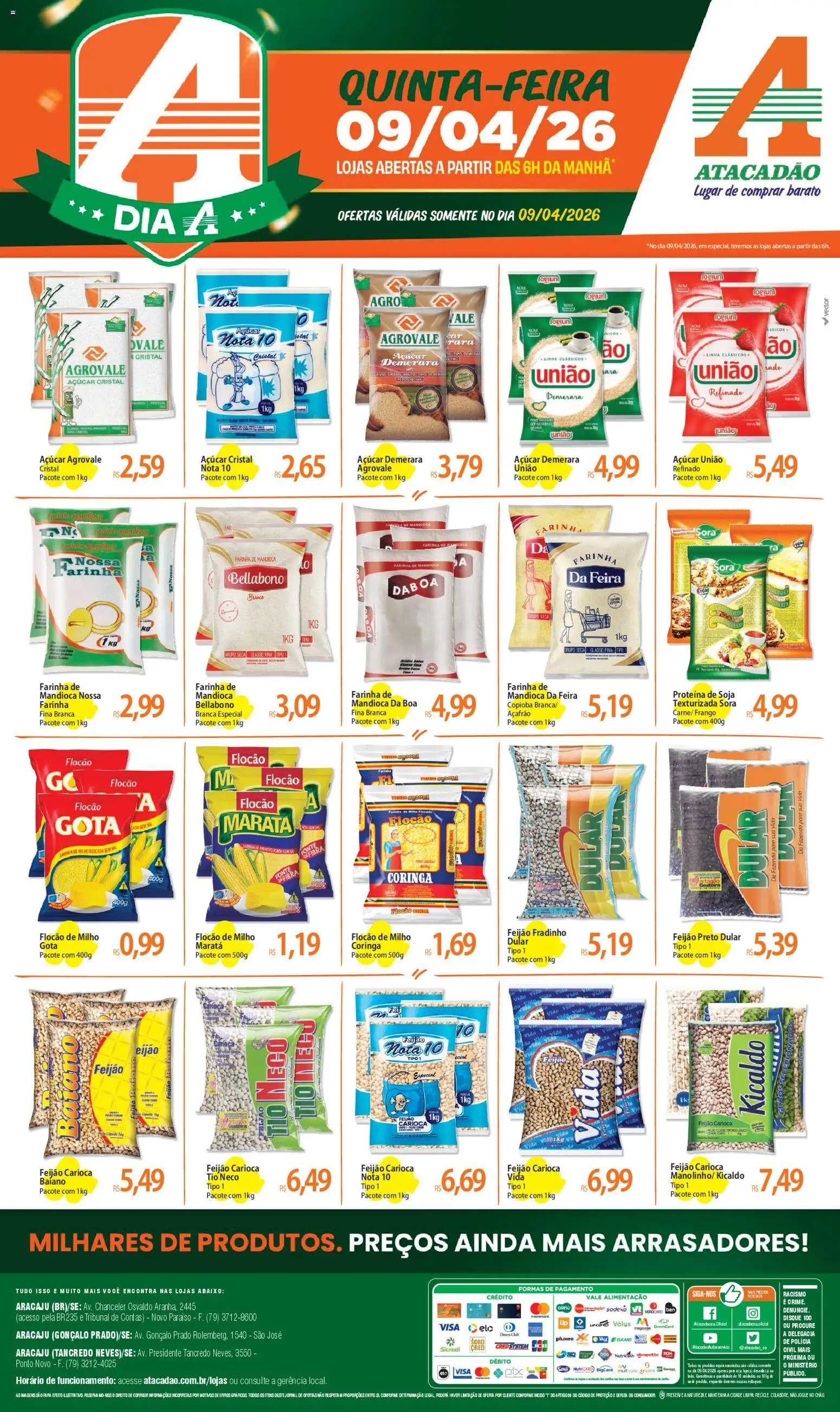 Pré-Visualização do folheto "Atacadão ofertas - SE" da loja Atacadão válido a partir de 09/04/2026