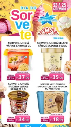 Pré-Visualização do folheto "Ofertas Dia do Sorvete" da loja Estrela Azul válido a partir de 23/09/2025