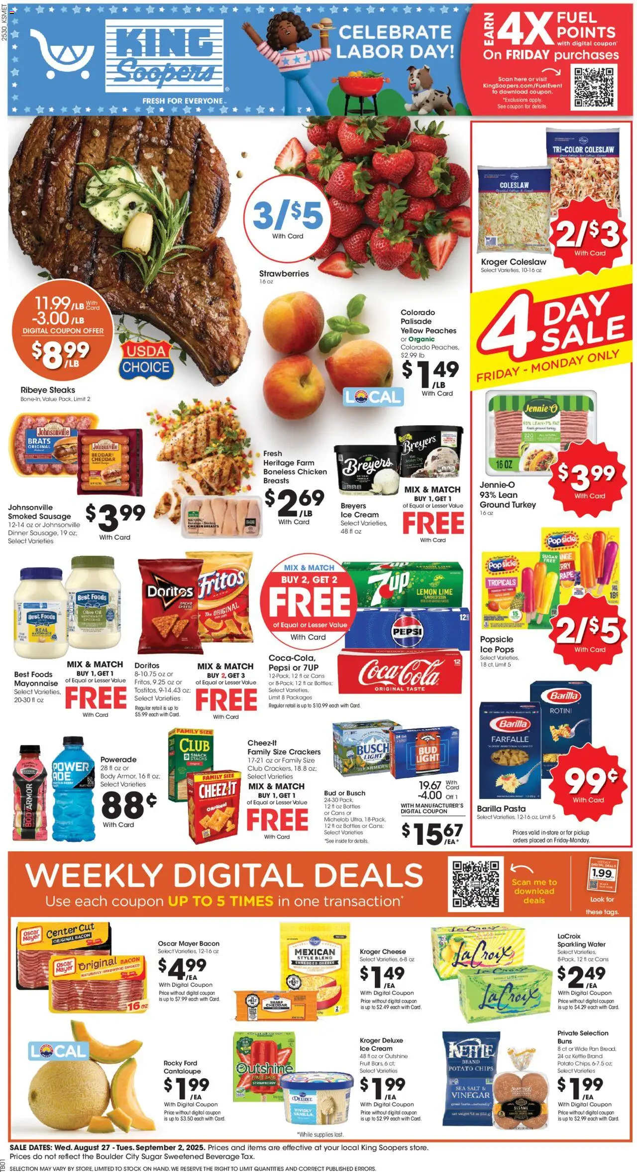 King Soopers Weekly Ad from 08/27/2025 - Flyer - Page number 1