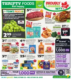 Preview of leaflet Weekly flyer / circulaire from shop Thrifty Foods is valid from Oct 23, 2025