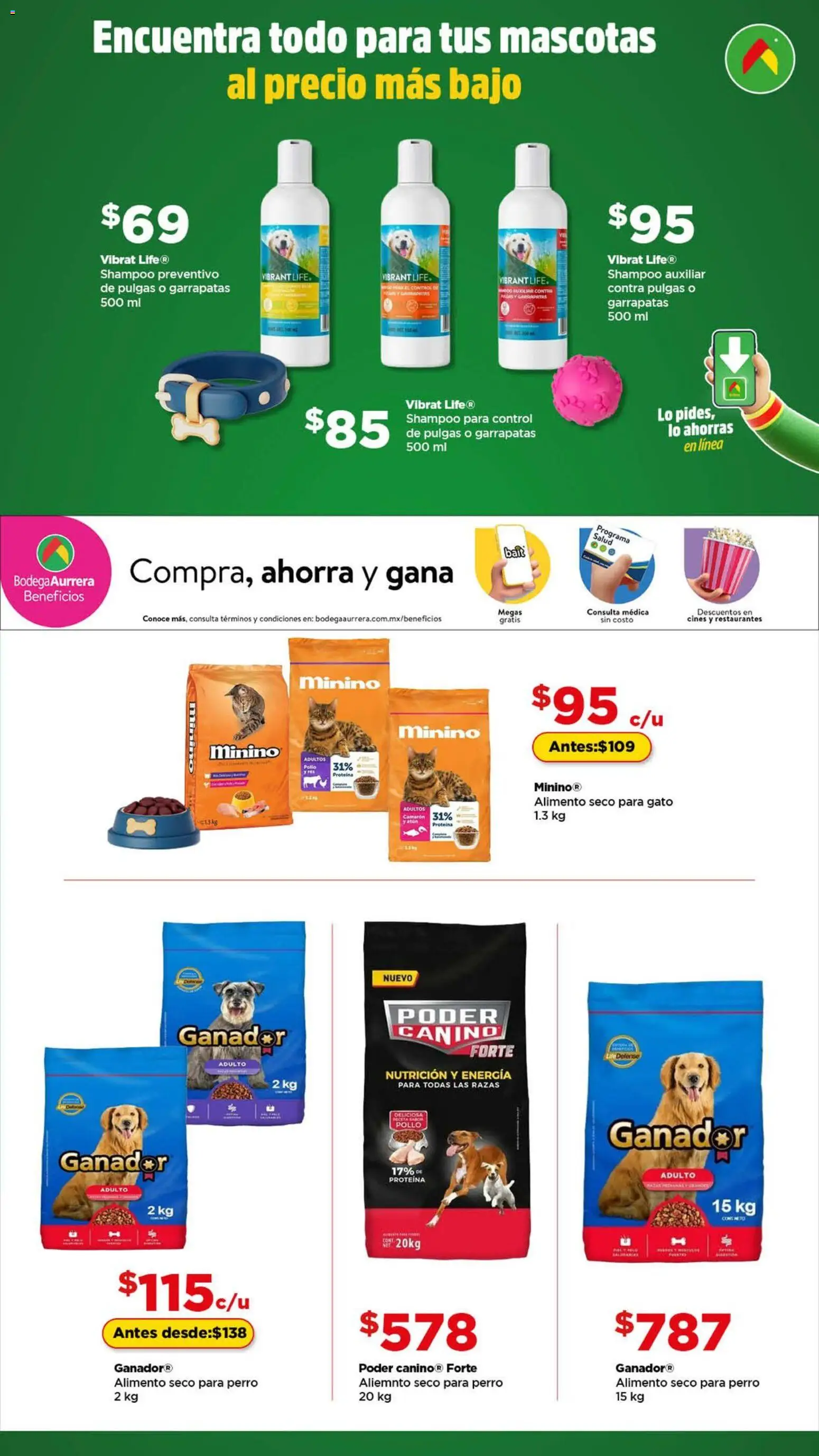Vista previa las ofertas de la tienda Bodega Aurrerá - Folleto Encuentra todo para tus mascotas desde el 01/01/2026 