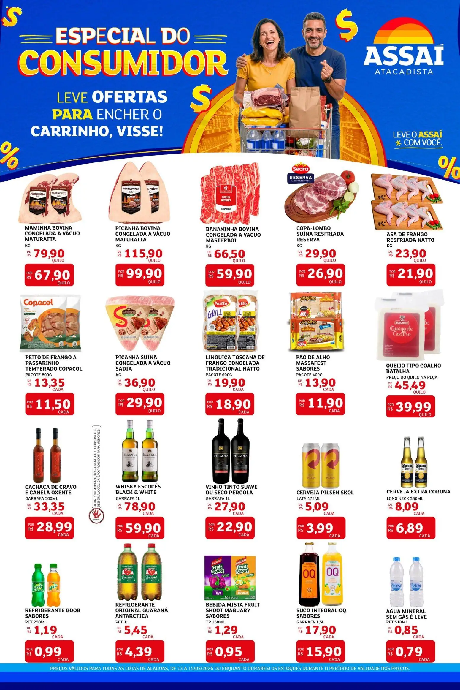 Pré-Visualização do folheto "Assaí Atacadista ofertas - AL" da loja Assaí Atacadista válido a partir de 13/03/2026